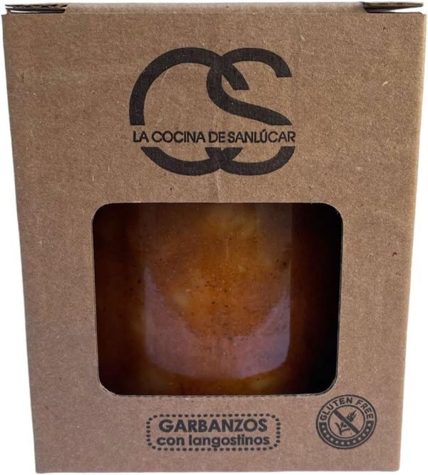 Atakito Garbanzos con Langostinos – Guiso Andaluz 100% Natural | Sin Gluten ni Conservantes