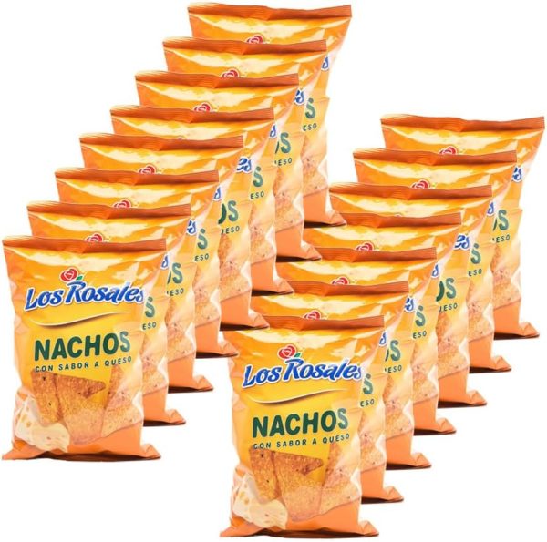 Nachos Los Rosales Queso (15 x 100g) – Sin Gluten ni Lactosa | Snacks y Aperitivos