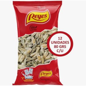 Caja Pipas Reyes Girasol Aguasal 80g - Pack 12 uds: imagen 1