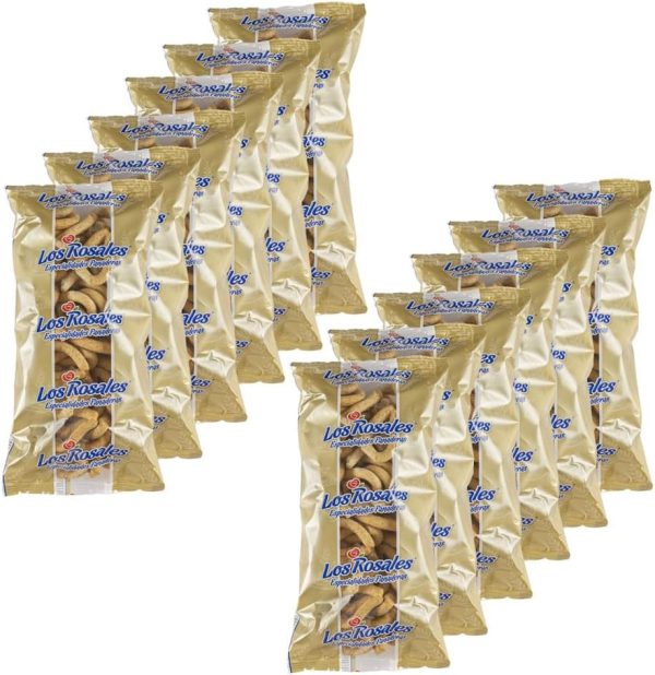 LOS ROSALES Rosquillas integrales, Caja de 12 Bolsas de 220g