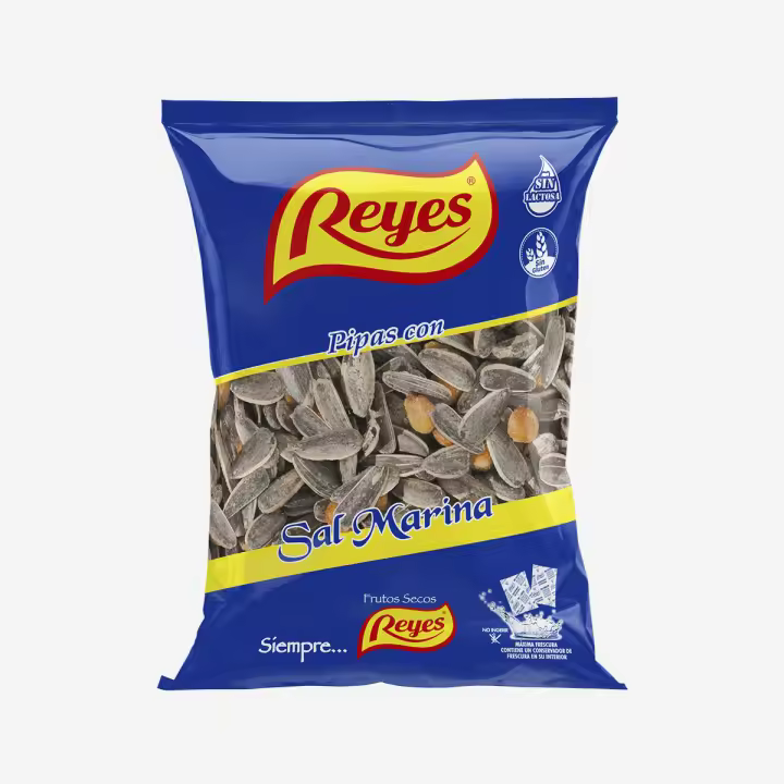 Caja Pipas Reyes Sal Marina 125gr - Pack 8 uds