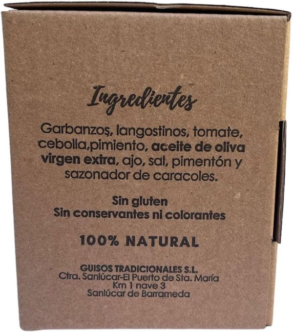 Atakito Garbanzos con Langostinos – Guiso Andaluz 100% Natural | Sin Gluten ni Conservantes: imagen 3