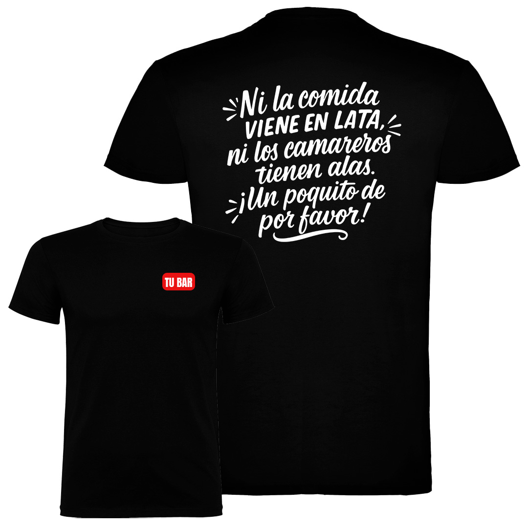 Pack 5 Camisetas Personalizadas Camareros: imagen 1